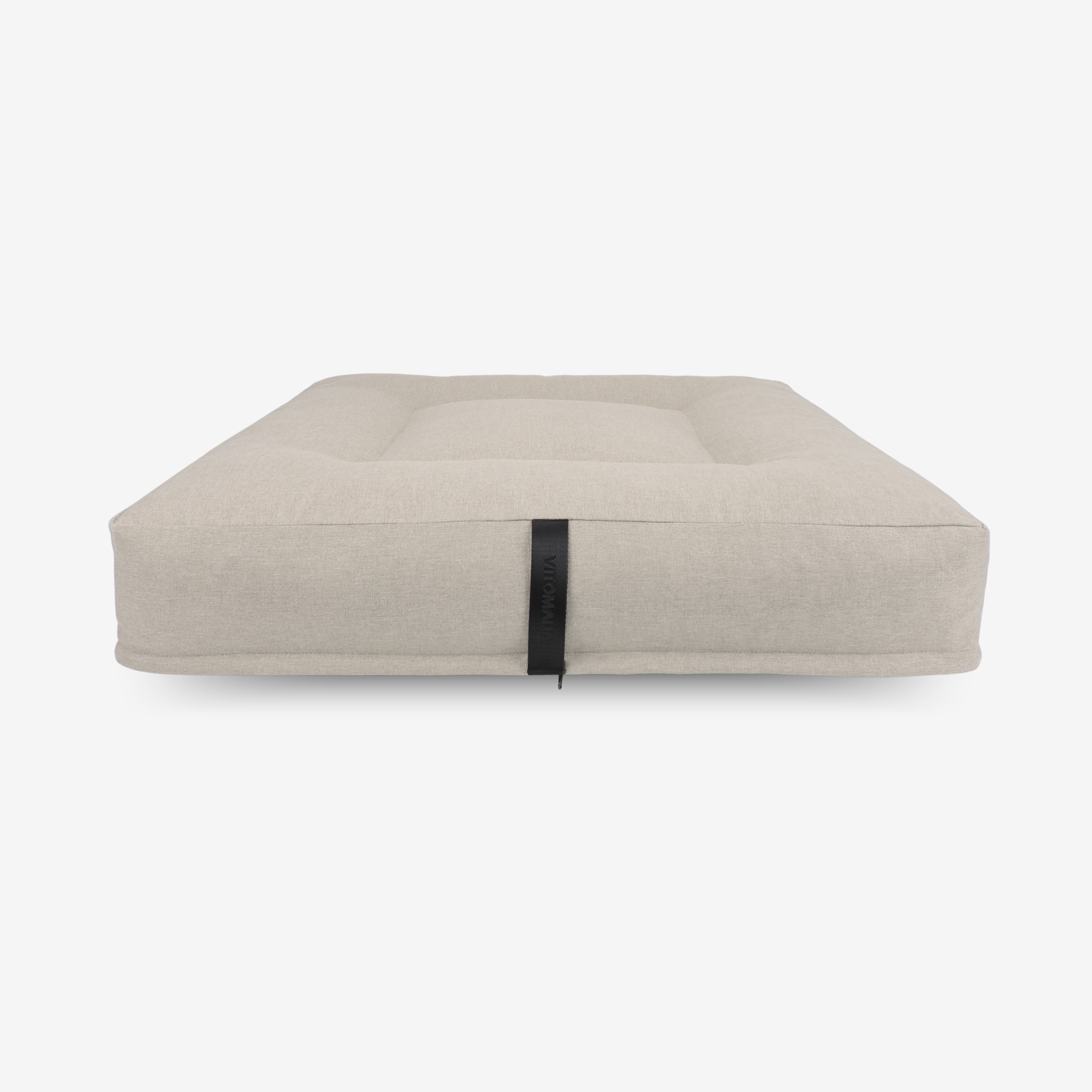 Ergonomisches Hundekissen Quadratisch – RePET Linen in Beige