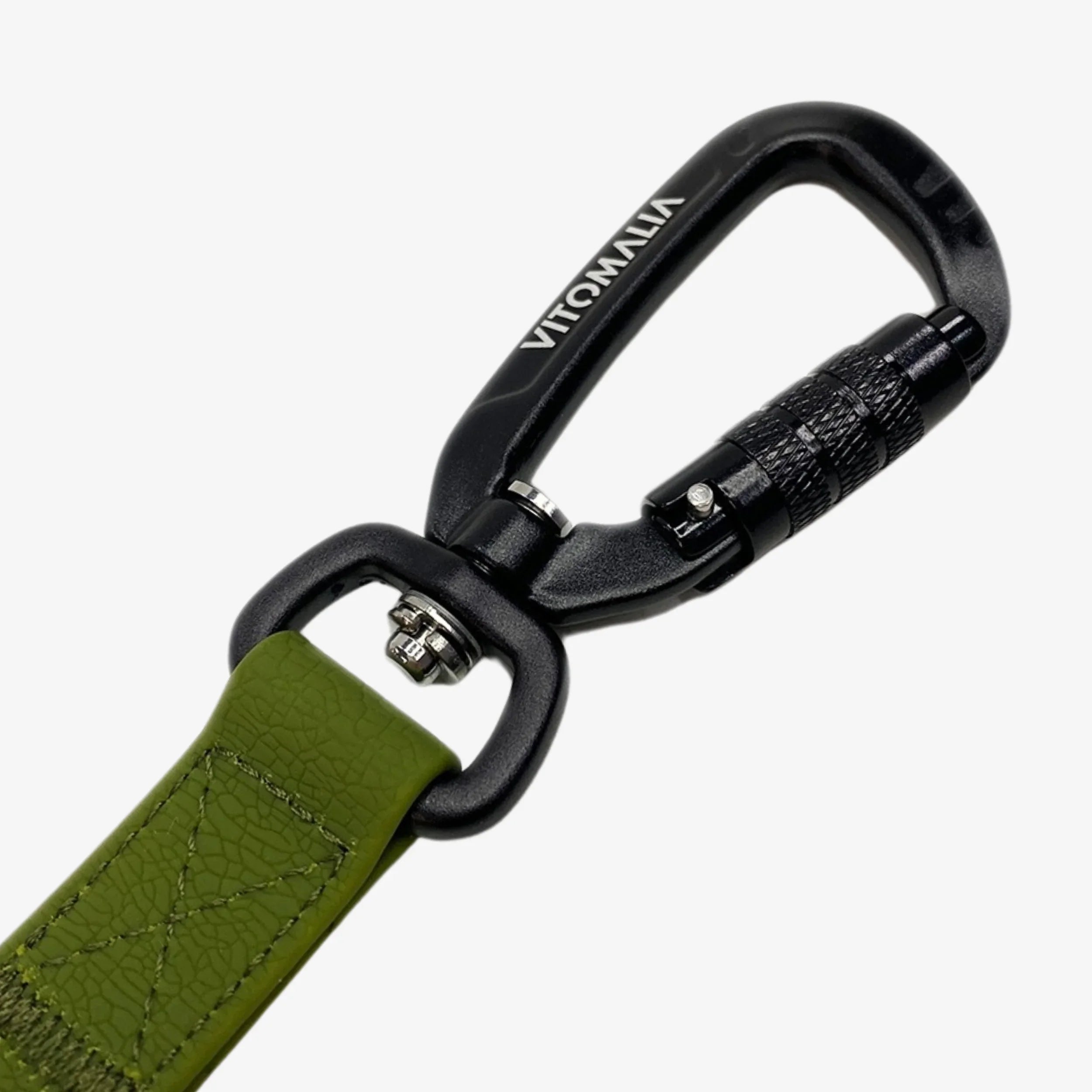 Laisse de remorquage de sécurité avec caoutchouc structuré HydroTex Kaki