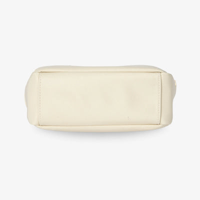 Multifunktionale Gassitasche für Hundebesitzer als Umhängetasche in Beige: Waschbare Leckerlifächer, Kotbeutelspender & Leinenbefestigung - Vitomalia - Gassitasche