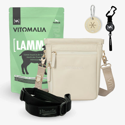 Bundle - Gassi-Complete-Set-Beige-Lamb - Con elegante Borsa a tracolla