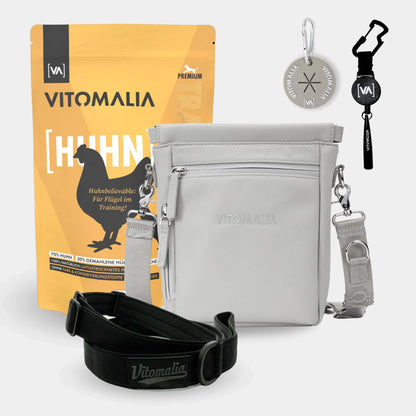 Bundle - Set complet de promenade-Poulet gris - Avec Sac à bandoulière élégant