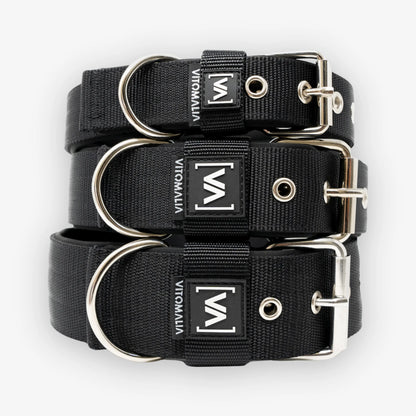 Collar para perro clásico Collar para perro con forro interior saliente - Negro