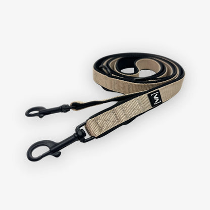 Klassische verstellbare Hundeleine Nero Beige