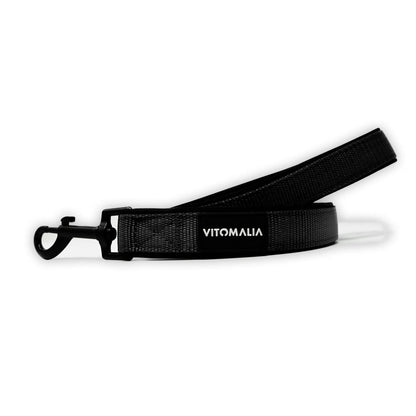 Hundeleine Classic Nero Edition Schwarz - mit Handschlaufe - Vitomalia - Hundeleine