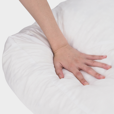 Ergonomisches Hundekissen Quadratisch – RePET Teddy in Beige