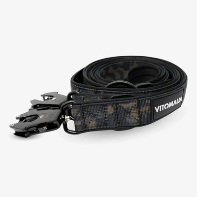 Taktische verstellbare Hundeleine mit Froschkarabiner aus Hartaluminum Camouflage