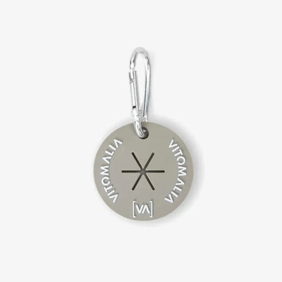 Poop bag holder with carabiner for full poop bags in grey - set of 3