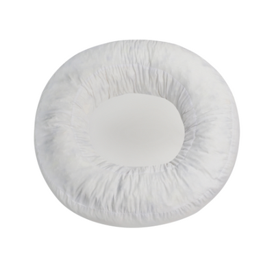 Orthopädisches Donut Hundebett – RePET Linen in Anthrazit