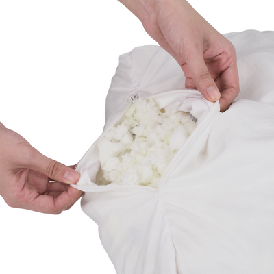 Orthopädisches Donut Hundebett – RePET Linen in Anthrazit