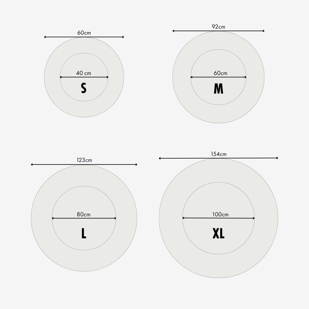 Orthopädisches Donut Hundebett – RePET Linen in Beige
