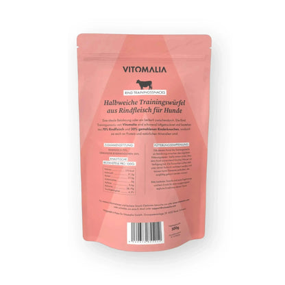 16er Trainingssnacks Bundle: Rind, Huhn, Kaninchen, Lamm, Ente, Wildschwein, Pferd & Hirsch – Gesamtgewicht 8kg (18x500g) - Vitomalia - Trainingssnacks